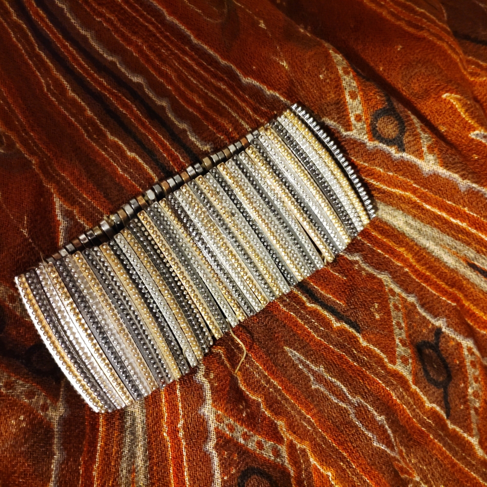 Elegant Silver and Gold Bracelet